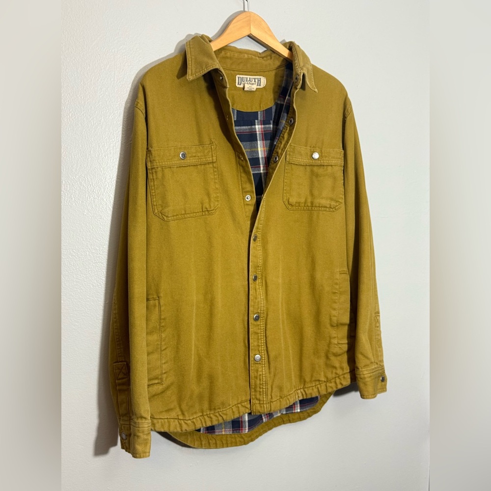 Duluth Trading Co Flannel Lined Work Jacket | L Tall - Picture 2 of 5